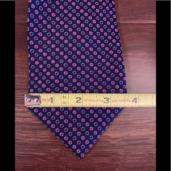 NAUTICA Vintage Navy 100% Silk Necktie - Picture 9 of 10